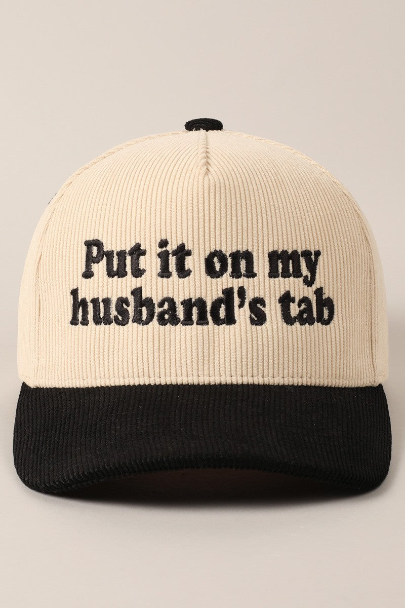 My Husbands tab hat