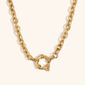 Cable clasp necklace