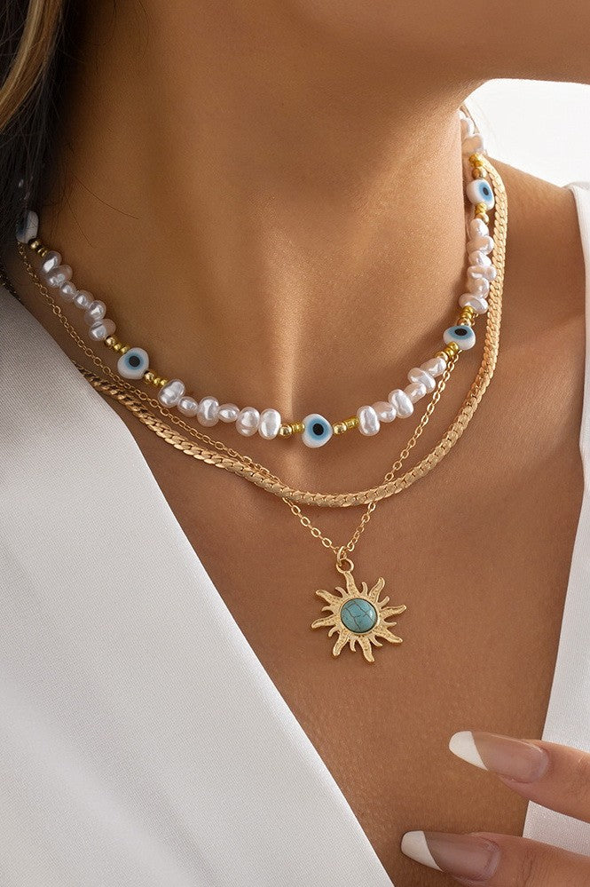 Mykonos necklace (water resistant + tarnish free)