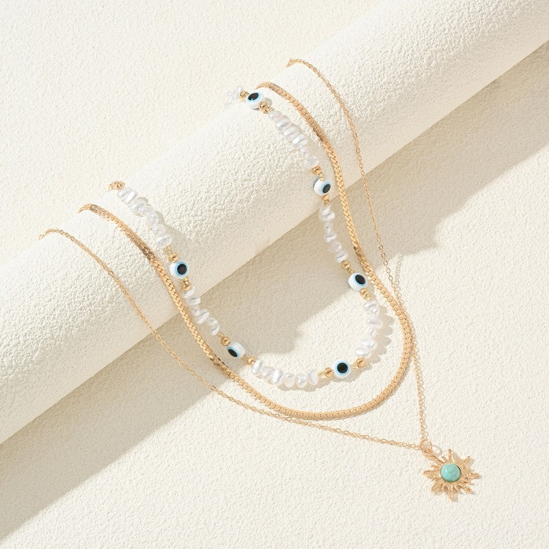 Mykonos necklace (water resistant + tarnish free)