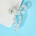 Polka dot bow claw clip
