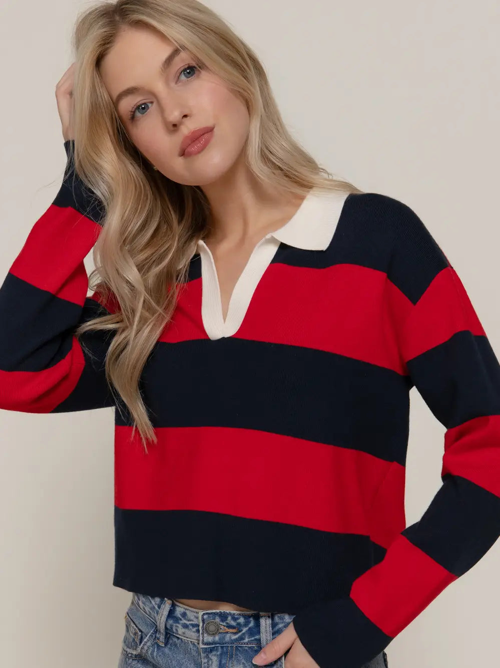 Rugby red top